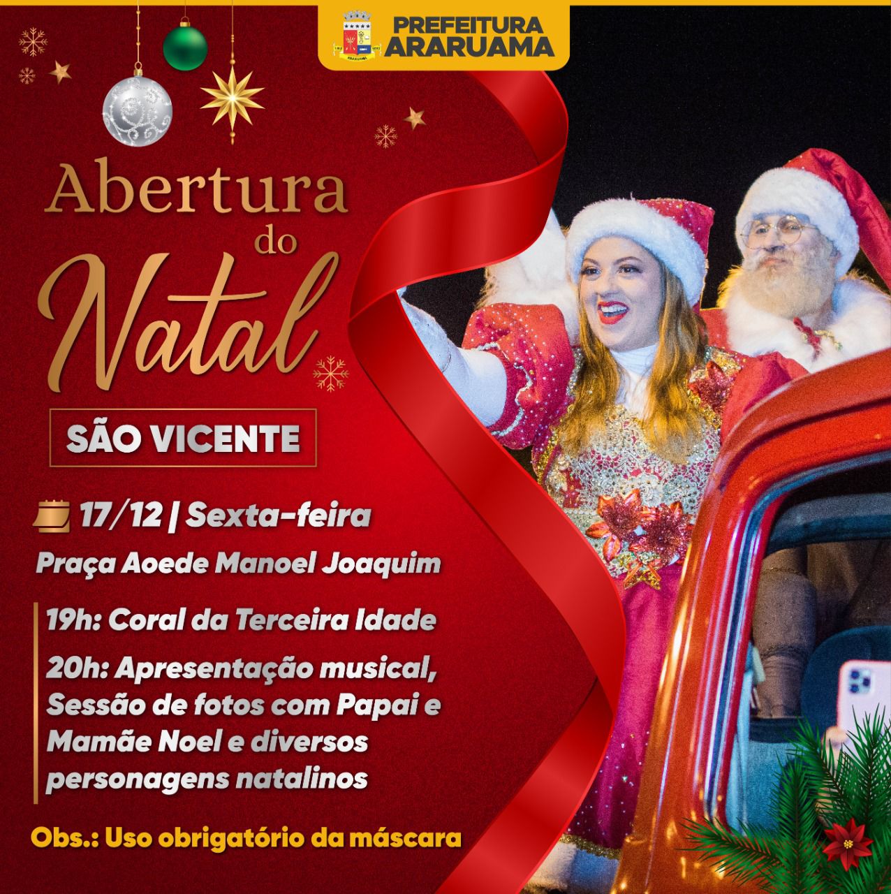 Distrito de São Vicente vai receber uma linda festa em comemoração ao Natal